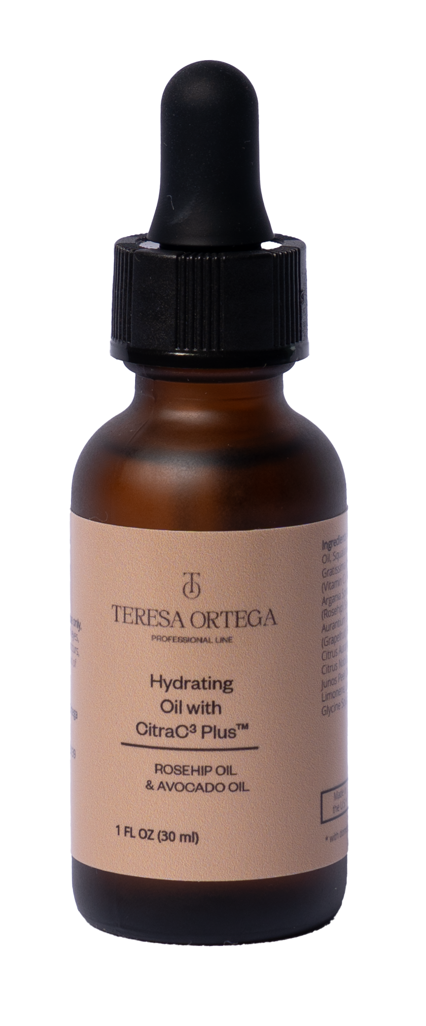 Aceite hidratante facial con rosa mosqueta y aguacate — Teresa Ortega