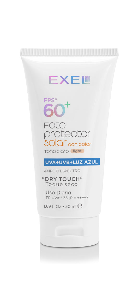Protector Solar Facial FPS 60+ Tono Claro - UVA UVB Luz Azul