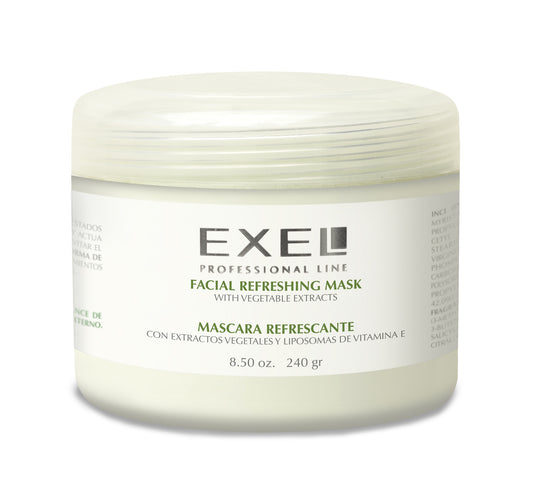 Máscara Facial Refrescante con Extractos Vegetales y Vitamina E